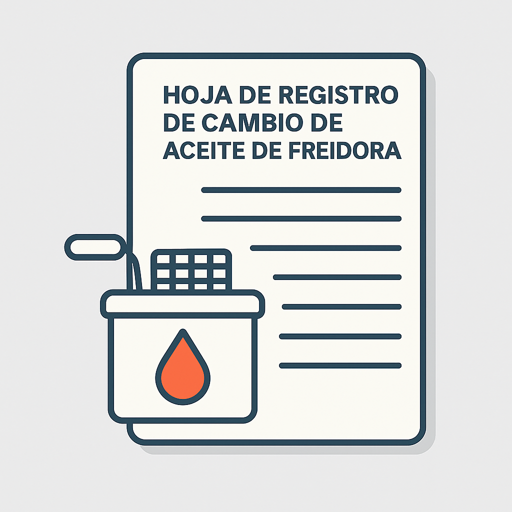 Hoja de Registro de Cambio de Aceite de Freidora