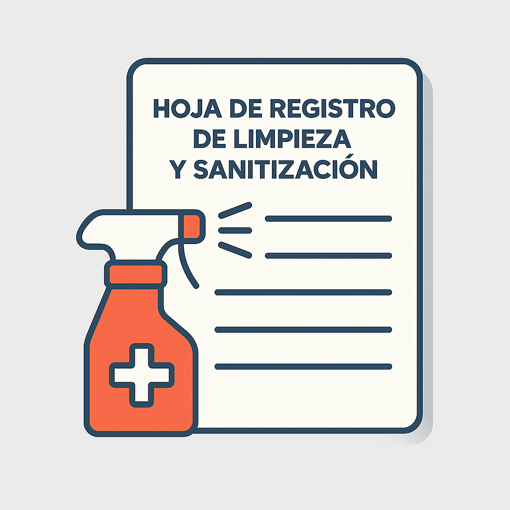 Hoja de Registro de Limpieza y Sanitización