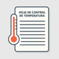 Hoja de Control de Temperatura Equipamiento de Congelación